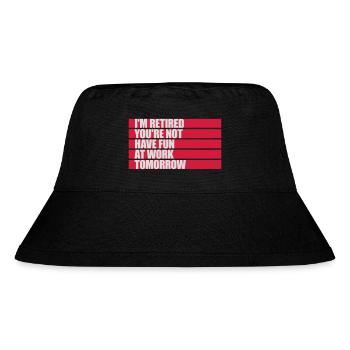 have fun at work - Stanley/Stella Recycled Bucket Hat - black - Front