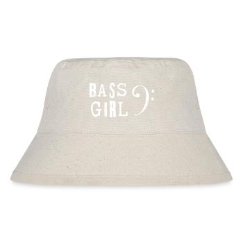 Bass Girl - Stanley/Stella Recycled Bucket Hat - natural - Front
