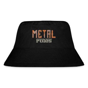 Metal Rules - Stanley/Stella Recycled Bucket Hat - black - Front