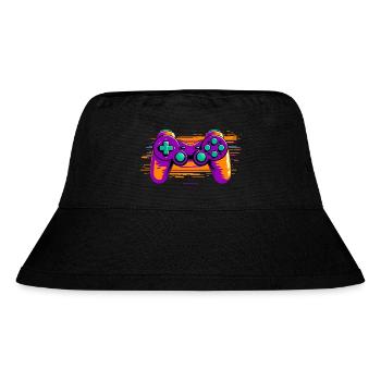 GAMEPAD - Stanley/Stella recycelter Bucket Hat - Schwarz - Vorne