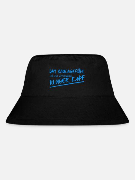 bauchgefühl2 - Stanley/Stella recycelter Bucket Hat - Schwarz