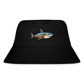 Australia - Shark - Stanley/Stella Recycled Bucket Hat - black - Front
