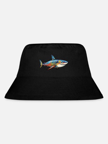 Australia - Shark - Stanley/Stella Recycled Bucket Hat - black