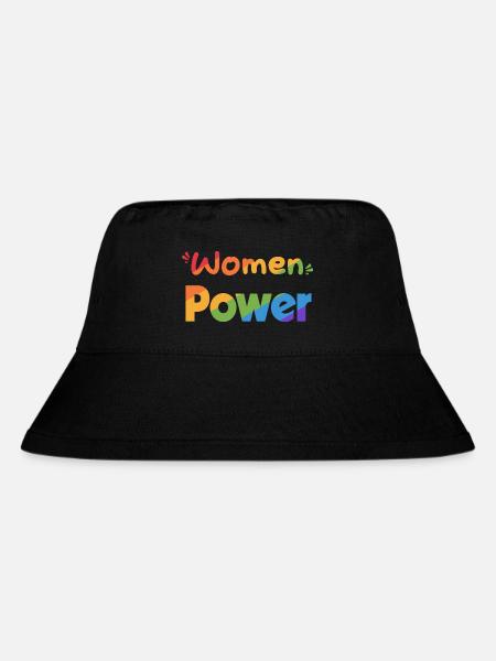 Frauen POWER DE mc - Stanley/Stella recycelter Bucket Hat - Schwarz