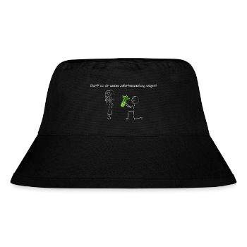Darf ich dir meine Selleriesammlung zeigen? - Stanley/Stella recycelter Bucket Hat - Schwarz - Vorne