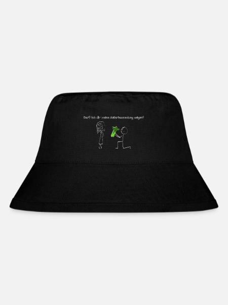 Darf ich dir meine Selleriesammlung zeigen? - Stanley/Stella recycelter Bucket Hat - Schwarz