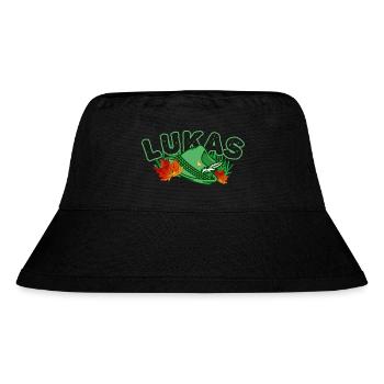Lukas herbstlich - Stanley/Stella recycelter Bucket Hat - Schwarz - Vorne