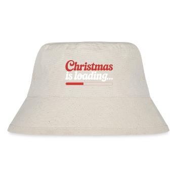 Weihnachten wird geladen ... - Stanley/Stella recycelter Bucket Hat - Naturweiß - Vorne