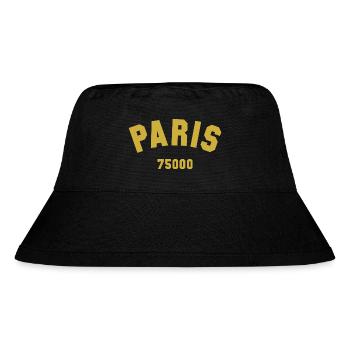 PARIS Postal code - Stanley/Stella Recycled Bucket Hat - black - Front