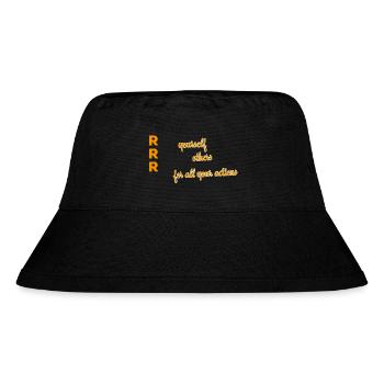 Respekt - Stanley/Stella recycelter Bucket Hat - Schwarz - Vorne
