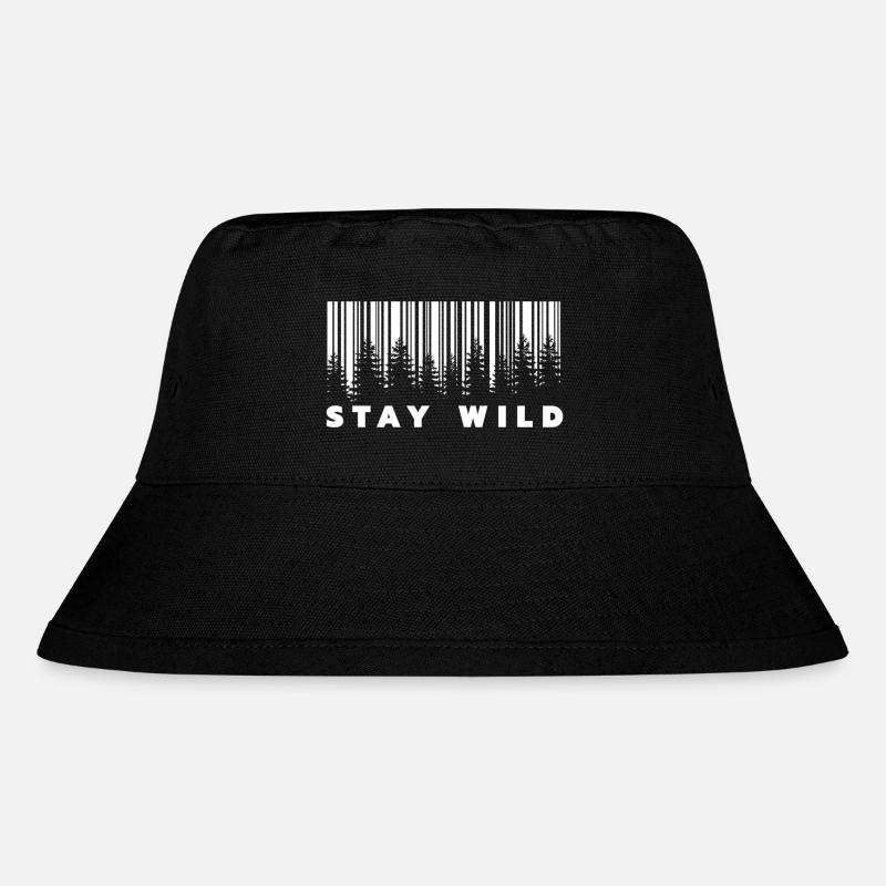 Code-barres Stay Wild Forest - Bob recyclé Stanley/Stella - noir