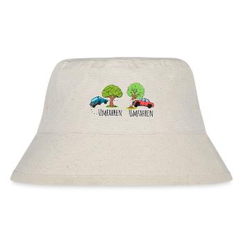 Driving around or driving around the tree by car? - Stanley/Stella Recycled Bucket Hat - natural - Front
