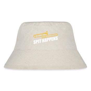 Spit happens trombone trombone player trombonist - Stanley/Stella Recycled Bucket Hat - natural - Front