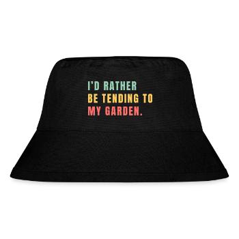 Gardening - Stanley/Stella Recycled Bucket Hat - black - Front