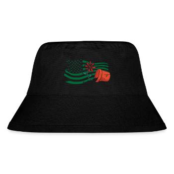 American Gardener Plant Lover Plants - Stanley/Stella Recycled Bucket Hat - black - Front