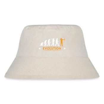 Bogenschiessen Evolution - orange/weiss - Stanley/Stella recycelter Bucket Hat - Naturweiß - Vorne