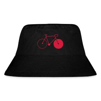 bike fixie fahrrad cycling sommer radsport rad - Stanley/Stella recycelter Bucket Hat - Schwarz - Vorne
