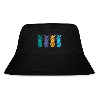 pineapple - Stanley/Stella Recycled Bucket Hat - black - Front