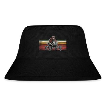 Quad ATV Offroad Quad Riders - Stanley/Stella Recycled Bucket Hat - black - Front