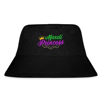 Mardi Princess Parade BeadsParty - Stanley/Stella Recycled Bucket Hat - black - Front