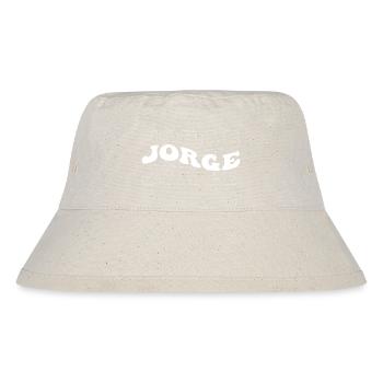 Funny Jorge Groovy 4 Men Women Cool Jorge Tie Dye - Stanley/Stella Recycled Bucket Hat - natural - Front