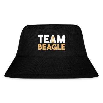 Hund Beagle - Stanley/Stella recycelter Bucket Hat - Schwarz - Vorne