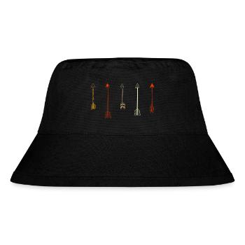 Pfeile Bogenschütze Zielwasser Bogen Zielscheibe - Stanley/Stella recycelter Bucket Hat - Schwarz - Vorne