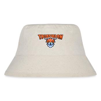 US highschool college Triathlon Maskottchen Fuchs - Stanley/Stella recycelter Bucket Hat - Naturweiß - Vorne