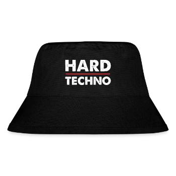 Hard Techno Vintage Bold - Stanley/Stella recycelter Bucket Hat - Schwarz - Vorne