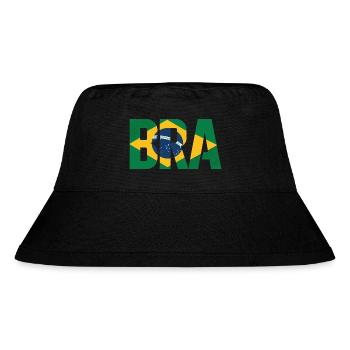 Brazil - Stanley/Stella Recycled Bucket Hat - black - Front