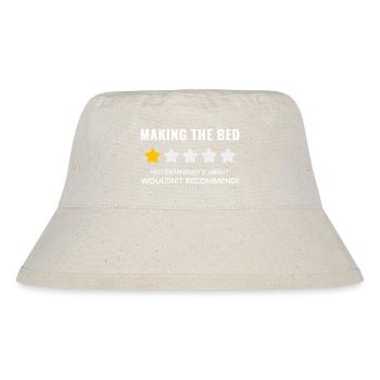 Whimsical Starry Bedtime Meme Design - Stanley/Stella Recycled Bucket Hat - natural - Front
