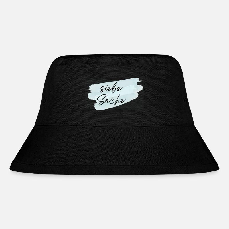 siebe Sache - Stanley/Stella recycelter Bucket Hat - Schwarz