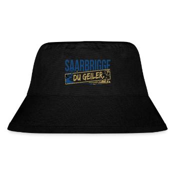 Saarbrigge Du Geiler - Stanley/Stella recycelter Bucket Hat - Schwarz - Vorne