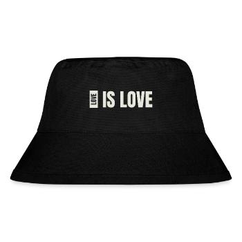 love is love - Stanley/Stella recycelter Bucket Hat - Schwarz - Vorne
