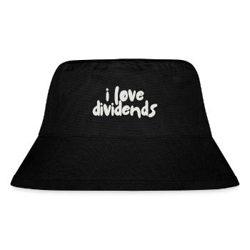 I love dividends - Stanley/Stella Recycled Bucket Hat - black - Front