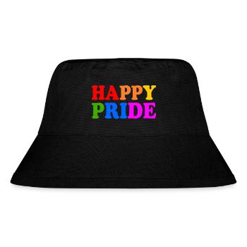 Happy pride - Stanley/Stella Recycled Bucket Hat - black - Front