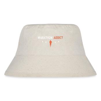 Marathon-Süchtiger - Stanley/Stella recycelter Bucket Hat - Naturweiß - Vorne