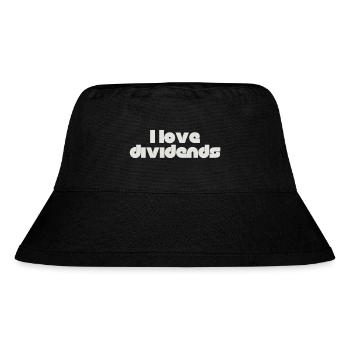 I love dividends - Stanley/Stella Recycled Bucket Hat - black - Front