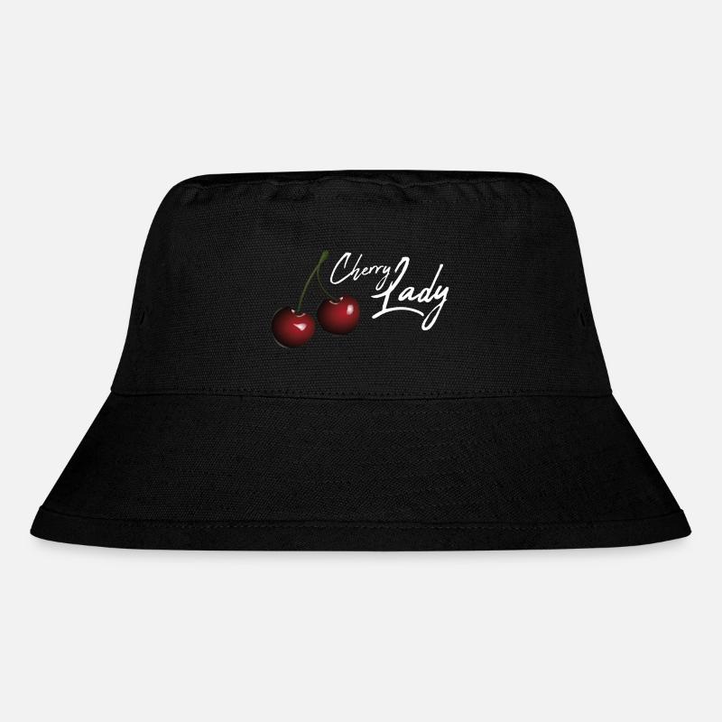 Cherry lady / gift idea - Stanley/Stella Recycled Bucket Hat - black