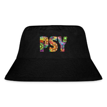 Psy Trance - Stanley/Stella recycelter Bucket Hat - Schwarz - Vorne