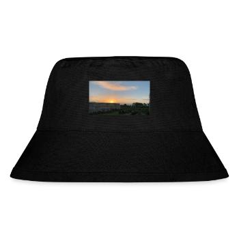 sonnenaufgang - Stanley/Stella recycelter Bucket Hat - Schwarz - Vorne