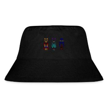 3-Kachinas - Stanley/Stella recycelter Bucket Hat - Schwarz - Vorne