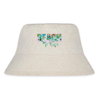 Dubrovnik kroatien hrvatska zrce beach party exyu - Stanley/Stella recycelter Bucket Hat - Naturweiß - Vorne