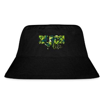 Dubrovnik kroatien hrvatska zrce beach party exyu - Stanley/Stella recycelter Bucket Hat - Schwarz - Vorne