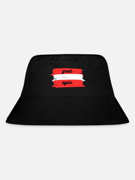 GREAT AGAIN - Stanley/Stella recycelter Bucket Hat - Schwarz
