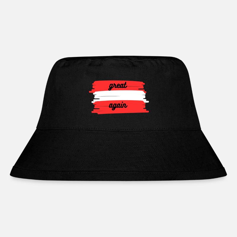 GREAT AGAIN - Stanley/Stella recycelter Bucket Hat - Schwarz