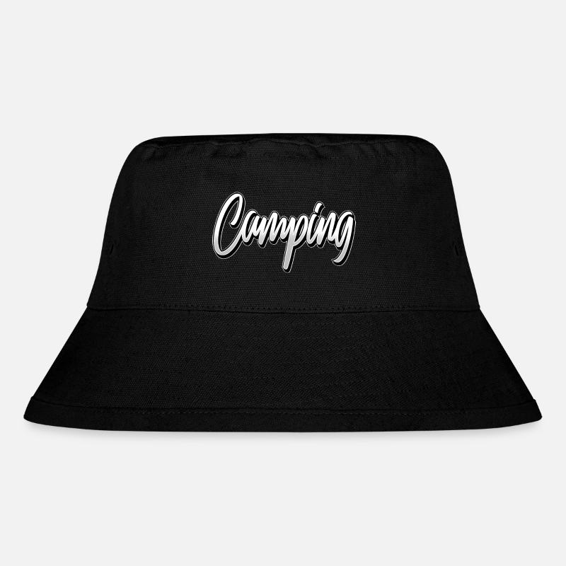 Camping - Stanley/Stella recycelter Bucket Hat - Schwarz