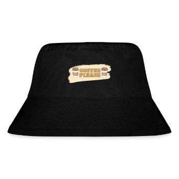 Coffee Please - Stanley/Stella Recycled Bucket Hat - black - Front
