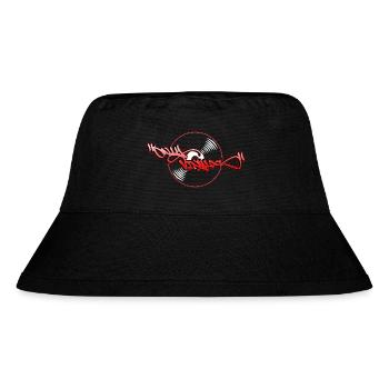 Nur vinylos2 - Stanley/Stella recycelter Bucket Hat - Schwarz - Vorne