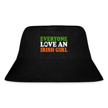 everyone loves an irish girl - Stanley/Stella Recycled Bucket Hat - black - Front